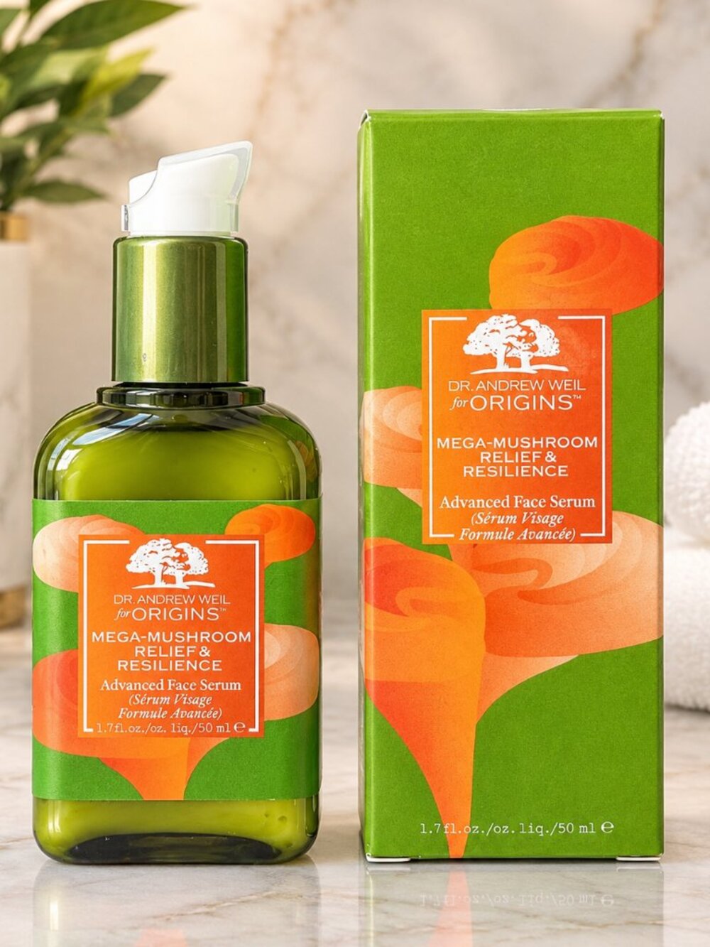 Dr. Andrew Weil for Origins Mega Mushroom Skin Relief Advanced Face Serum 1.7 oz